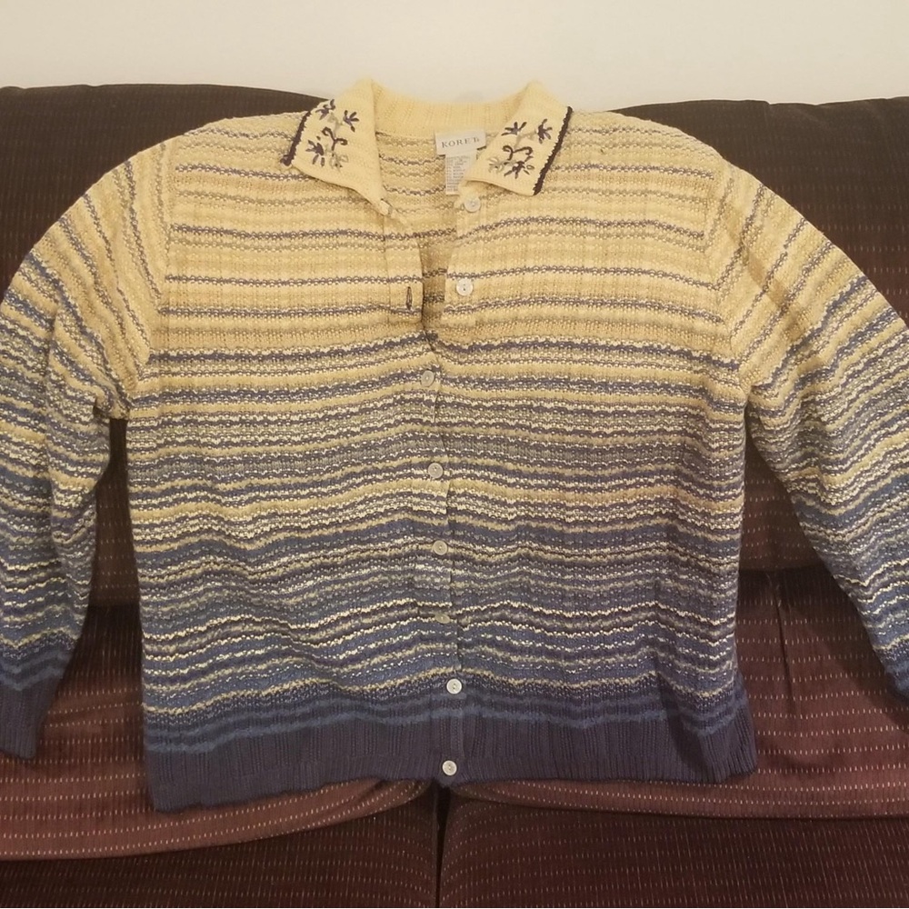 Koret Ombre Button-Up Cardigan